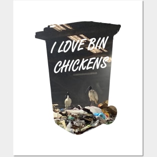 I love bin chickens Posters and Art